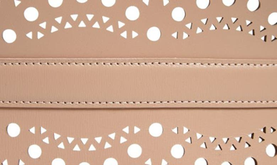 Shop Alaïa Lambskin Leather Wide Corset Belt In Sable