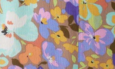 Shop O'neill Caprina Floral Sleeveless Romper In Multi Colored