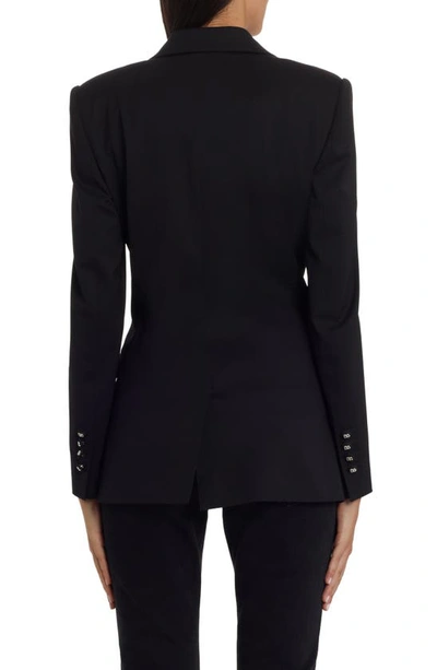 Shop Dolce & Gabbana Dolce&gabbana Turlington Stretch Wool Blazer In Black