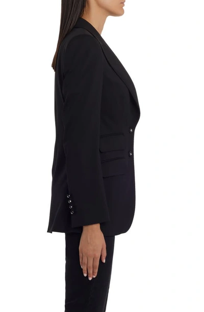 Shop Dolce & Gabbana Dolce&gabbana Turlington Stretch Wool Blazer In Black