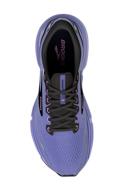 Shop Brooks Ghost 15 Running Shoe In Purple/ Pink/ Black