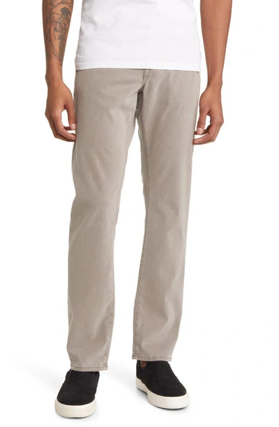 Shop Frame L'homme Slim Fit Five-pocket Twill Pants In Stone Grey
