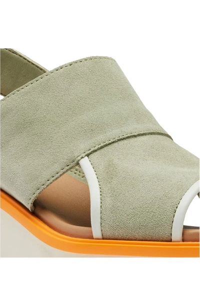 Shop Sorel Joanie Iii Slingback Wedge Sandal In Safari/ Gum 16