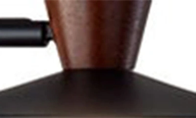 Adesso Lighting Elmore Led Tree Lamp In Black W. Walnut Wood