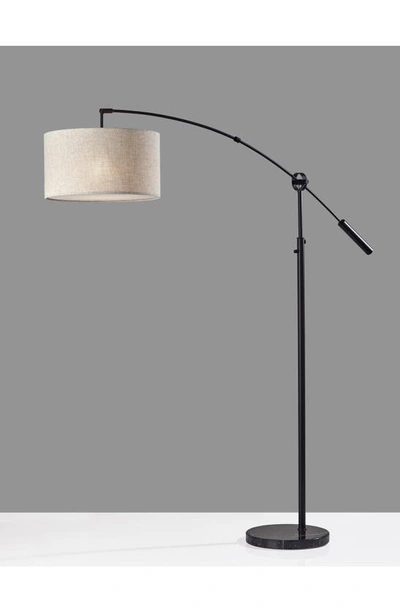 Shop Adesso Lighting Adler Arc Lamp In Black