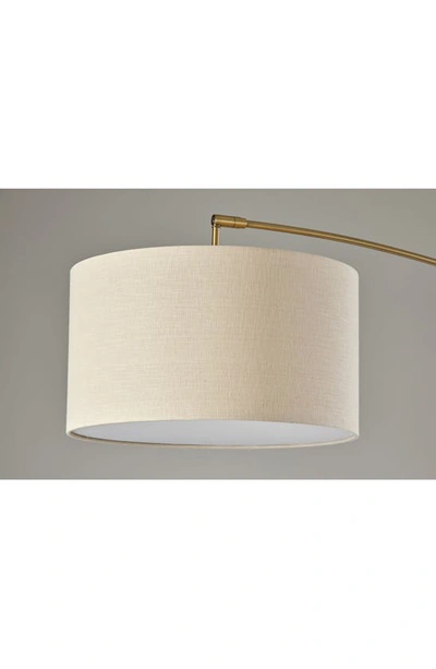 Shop Adesso Lighting Adler Arc Lamp In Antique Brass