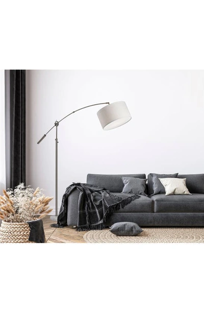 Shop Adesso Lighting Adler Arc Lamp In Brushed Steel