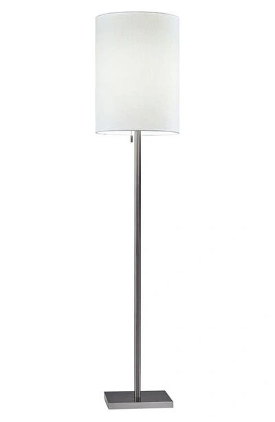 Shop Adesso Lighting Liam Floor Lamp In Brushed Steel