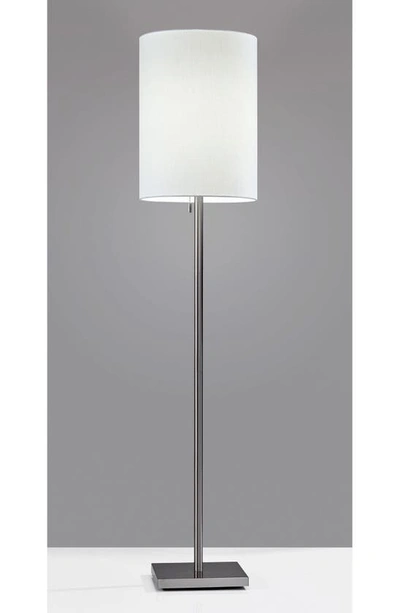 Shop Adesso Lighting Liam Floor Lamp In Brushed Steel