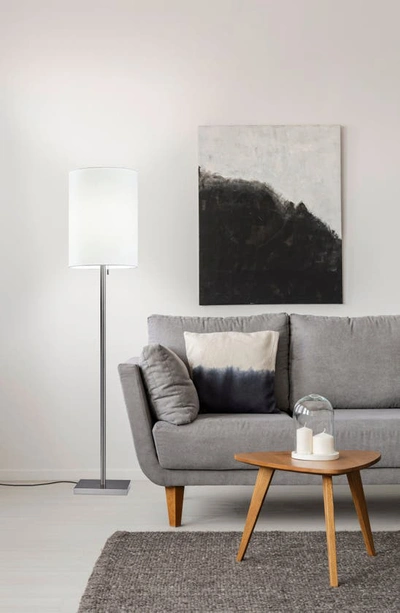 Shop Adesso Lighting Liam Floor Lamp In Brushed Steel