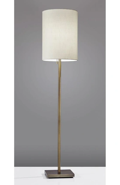 Shop Adesso Lighting Liam Floor Lamp In Antique Brass