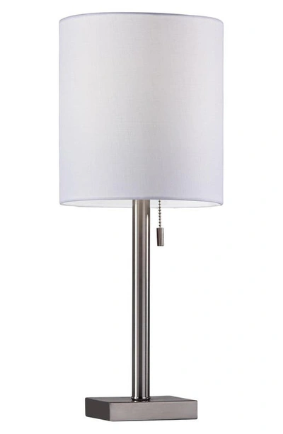 Shop Adesso Lighting Liam Table Lamp In Brushed Steel