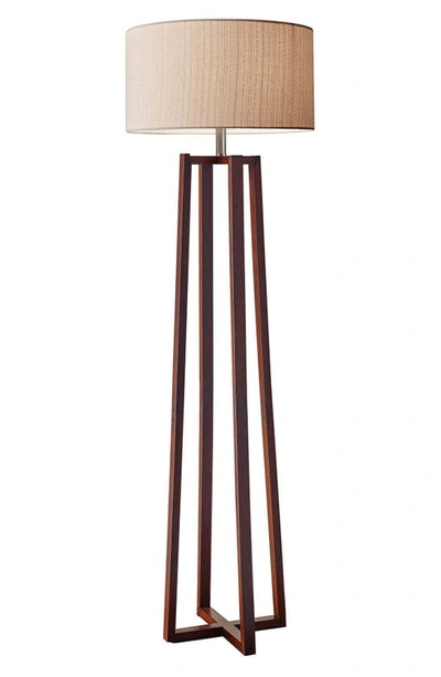 Shop Adesso Lighting Quinn Floor Lamp In Walnut Birch