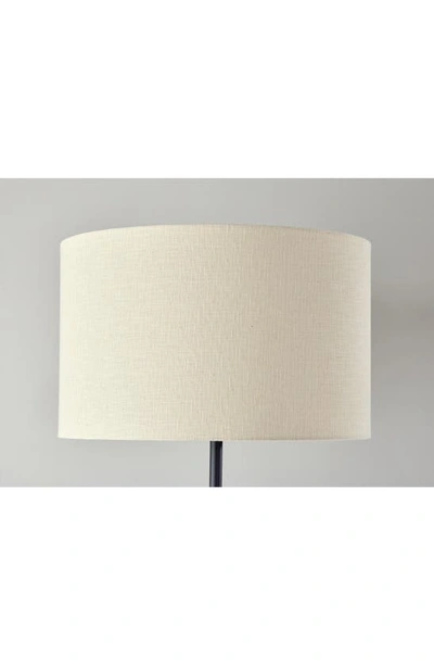 Shop Adesso Lighting Judith Floor Lamp In Natural Wood With Black Finish