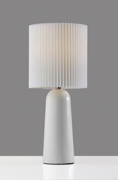 Shop Adesso Lighting Callie Table Lamp In White Ceramic
