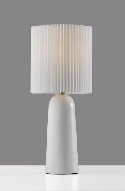 Adesso Lighting Callie Table Lamp In White Ceramic