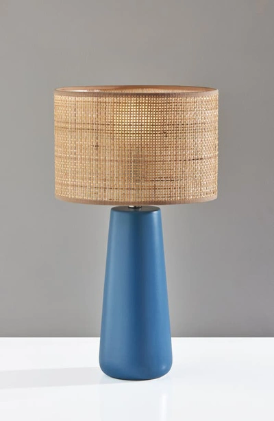 Shop Adesso Lighting Sheffield Table Lamp In Turquoise