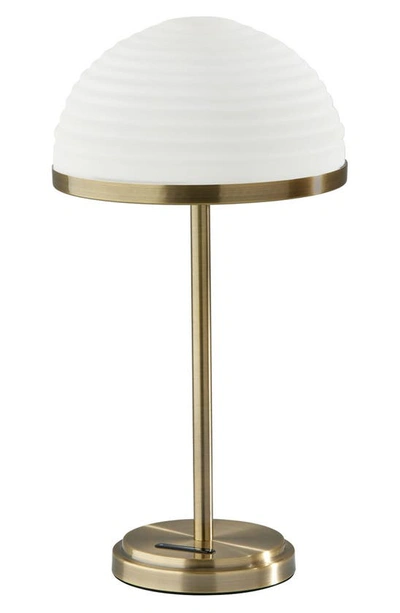 Shop Adesso Lighting Juliana Led Smart Table Lamp In Antique Brass