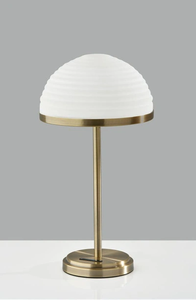 Shop Adesso Lighting Juliana Led Smart Table Lamp In Antique Brass