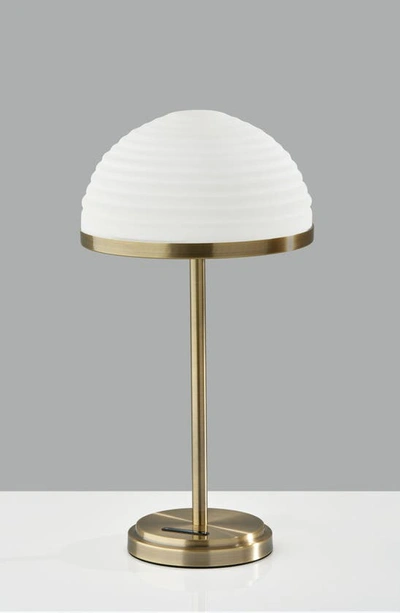 Adesso Lighting Juliana Led Smart Table Lamp In Antique Brass