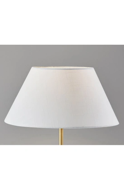 Shop Adesso Lighting Harvey Table Lamp In Black W/ Brass Accents
