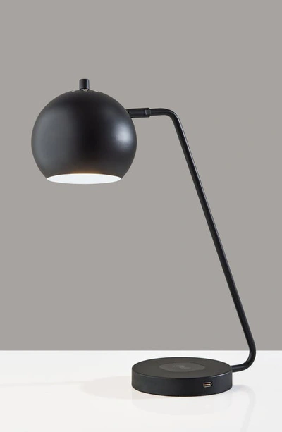 Adesso Lighting Emerson Charging Desk Lamp In Black