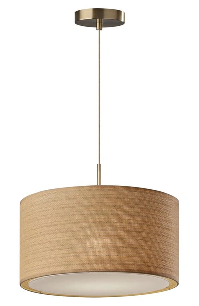 Shop Adesso Lighting Harvest Large Pendant Light In Antique Brass