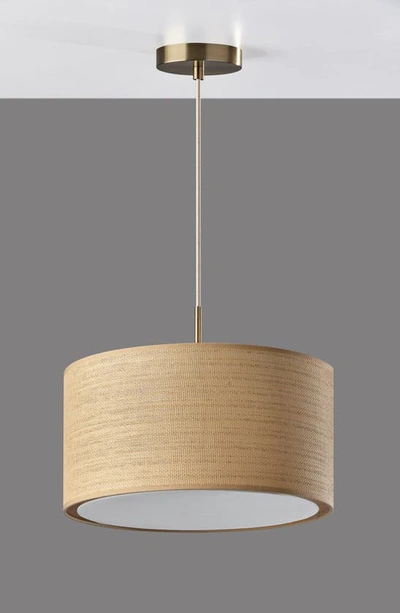 Shop Adesso Lighting Harvest Large Pendant Light In Antique Brass