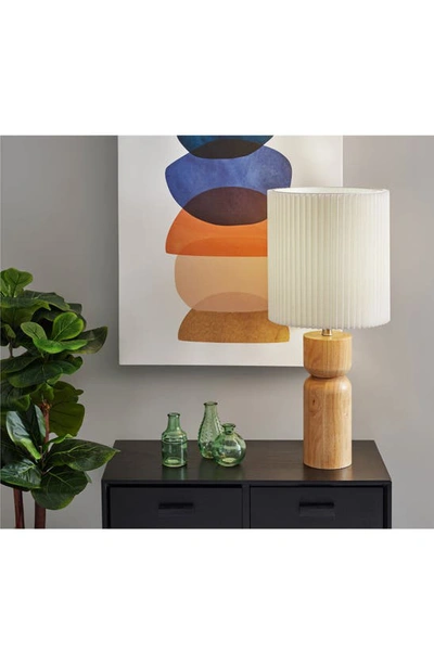 Shop Adesso Lighting James Table Lamp In Natural Wood