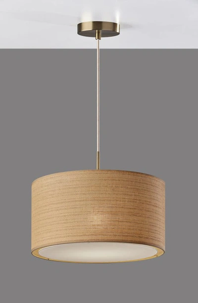 Shop Adesso Lighting Harvest Large Pendant Light In Antique Brass