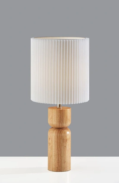 Shop Adesso Lighting James Table Lamp In Natural Wood