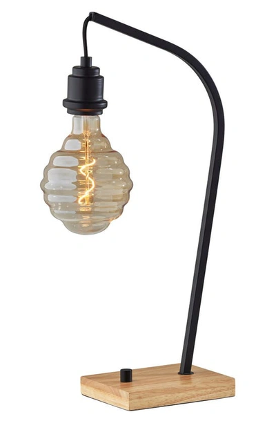 Shop Adesso Lighting Wren Honeycome Desk Lamp In Natural Wood With Black Finish