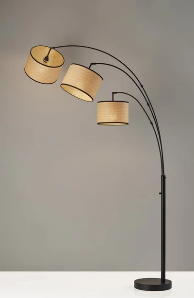 Shop Adesso Lighting Bowery 3-arm Arc Lamp In Black