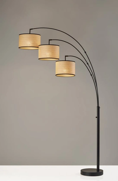 Shop Adesso Lighting Bowery 3-arm Arc Lamp In Black