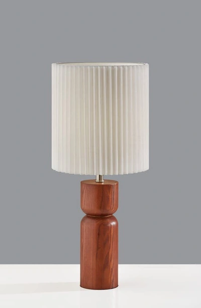 Shop Adesso Lighting James Table Lamp In Walnut Wood