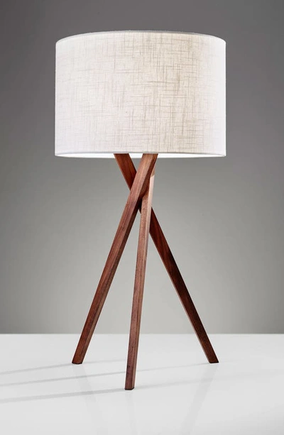 Shop Adesso Lighting Brooklyn Table Lamp In Walnut