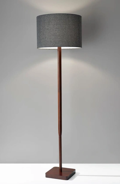 Shop Adesso Lighting Ellis Floor Lamp In Walnut