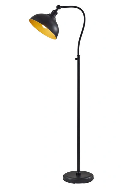 Shop Adesso Lighting Wallace Floor Lamp In Black Finish