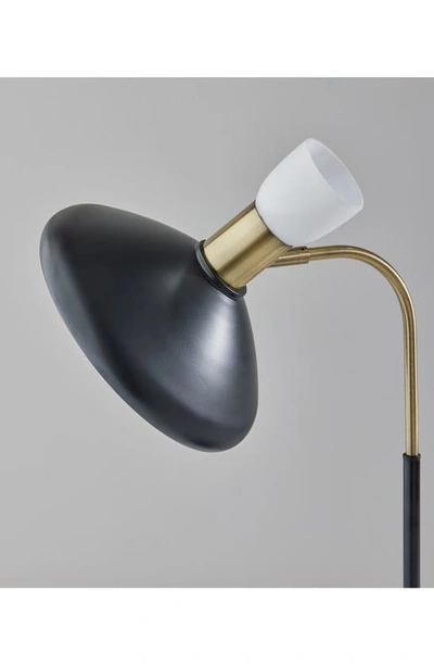 Adesso Lighting Patrick Desk Lamp In Black W/ Brass Accents