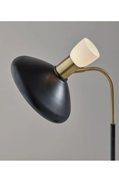 Adesso Lighting Patrick Desk Lamp In Black W/ Brass Accents
