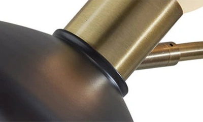 Adesso Lighting Patrick Desk Lamp In Black W/ Brass Accents