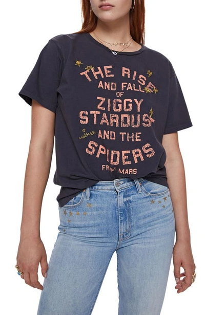 Shop Mother The Rowdy Cotton Graphic Tee In Ziggy Stardust