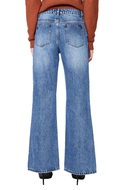 Shop Bardot Hazel Seamed High Waist Flare Leg Jeans In Vintage