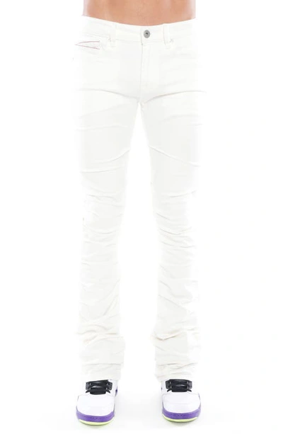 Shop Cult Of Individuality Hipster Nomad Stretch Bootcut Jeans In White