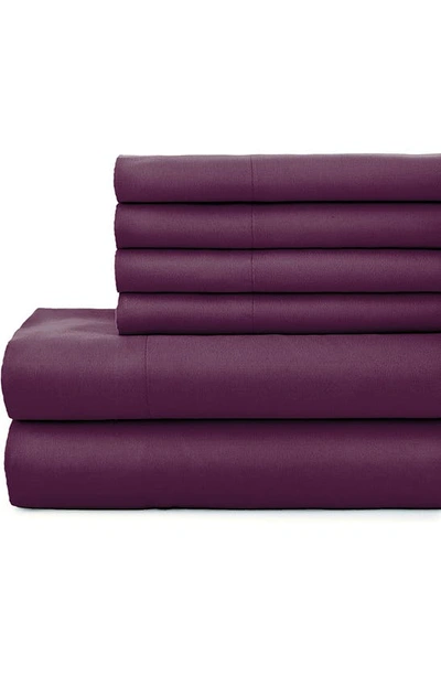 Southshore Fine Linens Southshore Essentials Double Brushed 100 Gsm Sheet Set In Purple