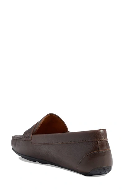 Marc Joseph New York Naples Penny Loafer In Brown Grainy