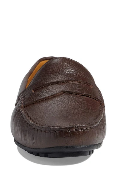 Marc Joseph New York Naples Penny Loafer In Brown Grainy