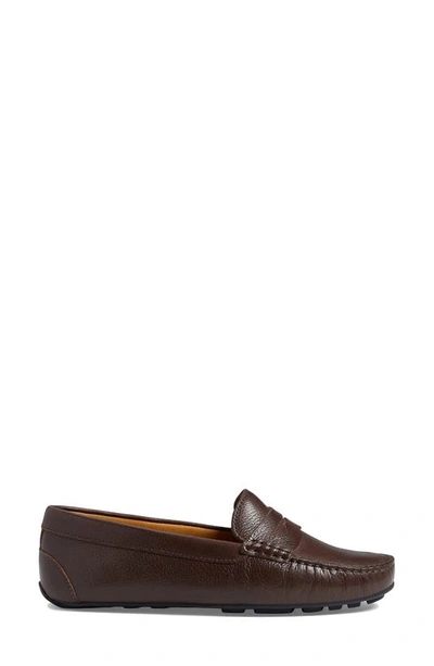 Marc Joseph New York Naples Penny Loafer In Brown Grainy