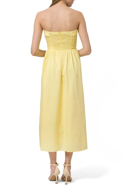 Shop Wayf Convertible Strapless Dress In Yellow