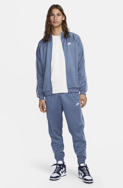 Shop Nike Sporstwear Club Jacket In Diffused Blue/ White